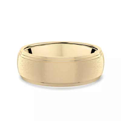 Matte Double Step Edge Comfort Fit Band (6mm)