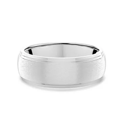 Matte Double Step Edge Comfort Fit Band (6mm)