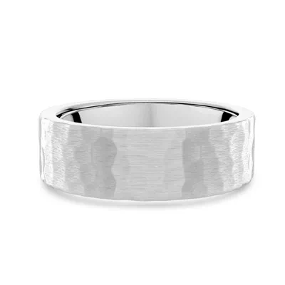 Hammered Satin Flat Comfort Fit Band (6mm)