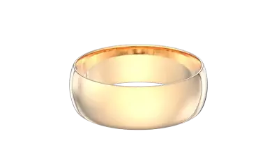 7mm Light weight plain band