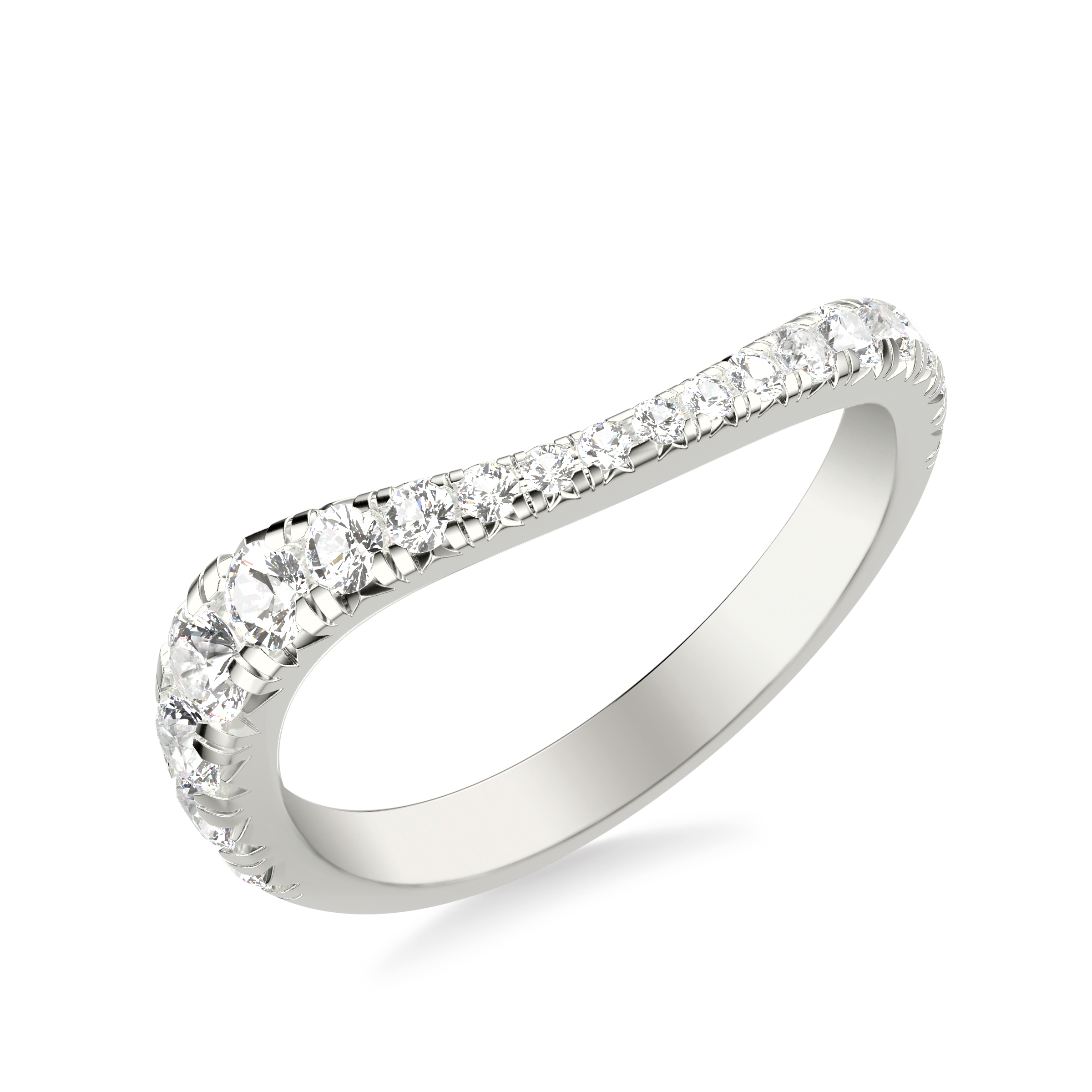 Curvelle Graduated Pavé Band