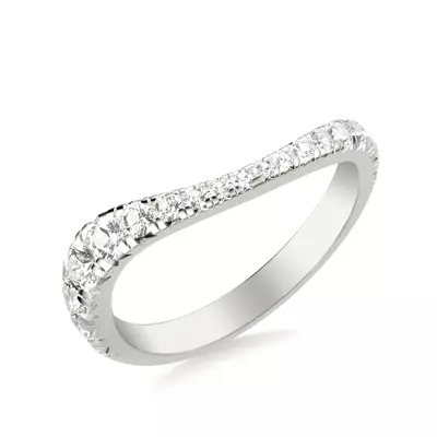 Curvelle Graduated Pavé Band