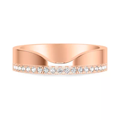 Cortina Diamond Wide Wedding Band