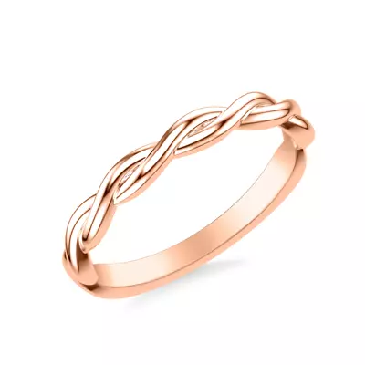 Whitely Twist Wedding Band