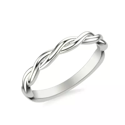 Whitely Twist Wedding Band