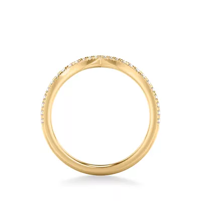 Brigitte Lab Diamond Pavé Chevron Band
