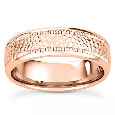 Hammered Milgrain Band (6mm)