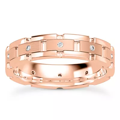 Crater Eternity Wedding Band
