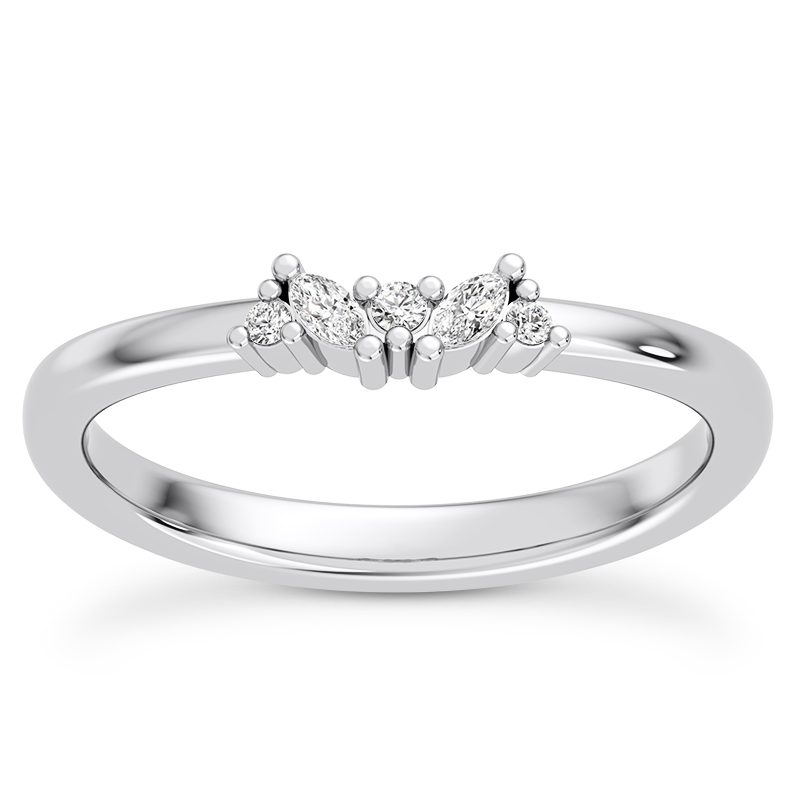 Mixed-Shape Diamond Band