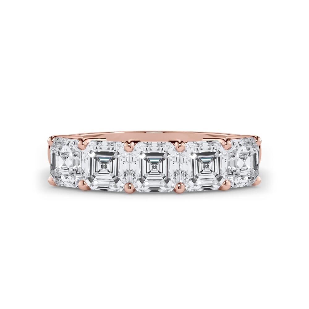 Asscher Cut Lab Diamond 5 Stone Ring (2.00 ct. tw.)