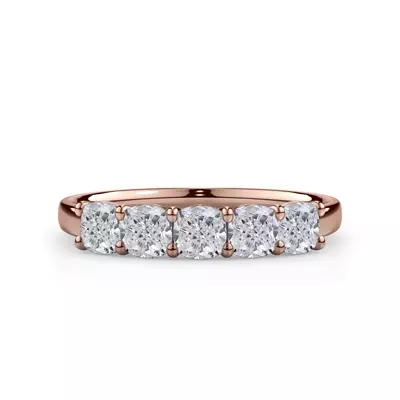 Cushion Cut Diamond 5 Stone Ring (1.00 ct. tw.)