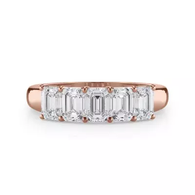 Emerald Cut Lab Diamond 5 Stone Ring (1.50 ct. tw.)