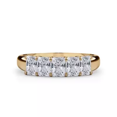 Radiant Cut Lab Diamond 5 Stone Ring (1.00 ct. tw.)