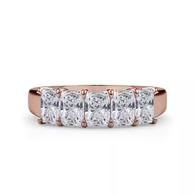 Radiant Cut Lab Diamond 5 Stone Ring (1.50 ct. tw.)