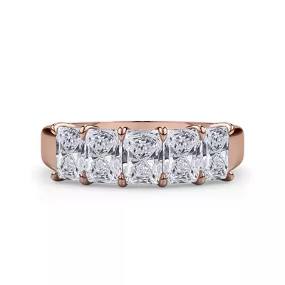 Radiant Cut Lab Diamond 5 Stone Ring (2.00 ct. tw.)