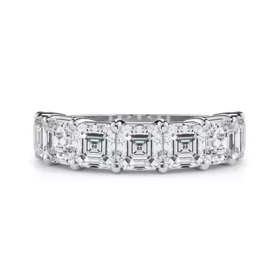 Asscher Cut Lab Diamond 7 Stone Ring (3.50 ct. tw.)