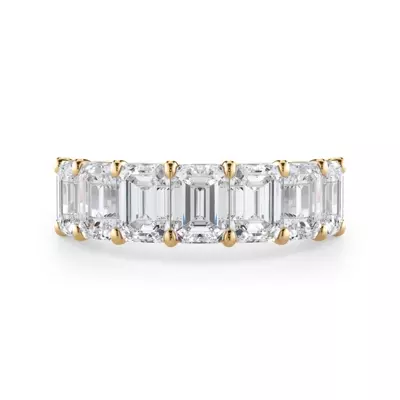 Emerald Cut Lab Diamond 7 Stone Ring (3.50 ct. tw.)
