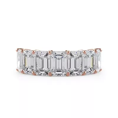 Emerald Cut Lab Diamond 7 Stone Ring (5.00 ct. tw.)