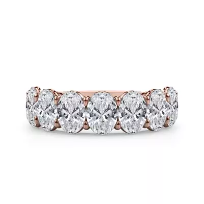 Oval Cut Lab Diamond 7 Stone Ring (3.00 ct. tw.)