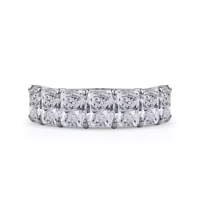 Radiant Cut Lab Diamond 7 Stone Ring (3.50 ct. tw.)