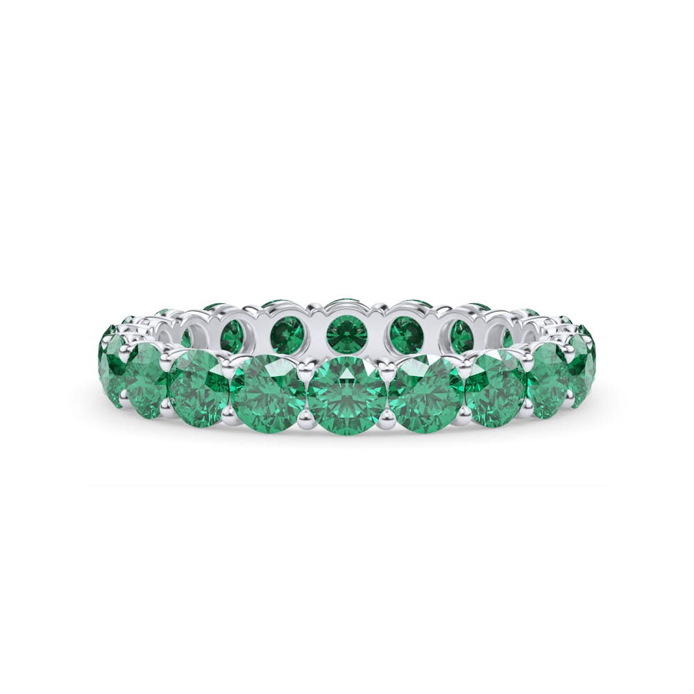 Classic Lab Emerald Eternity Band