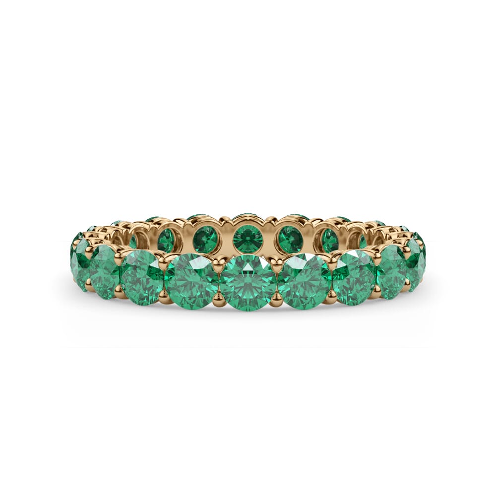 Classic Lab Emerald Eternity Band