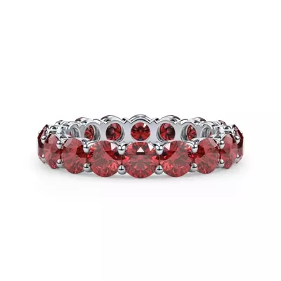Classic Lab Ruby Eternity Band