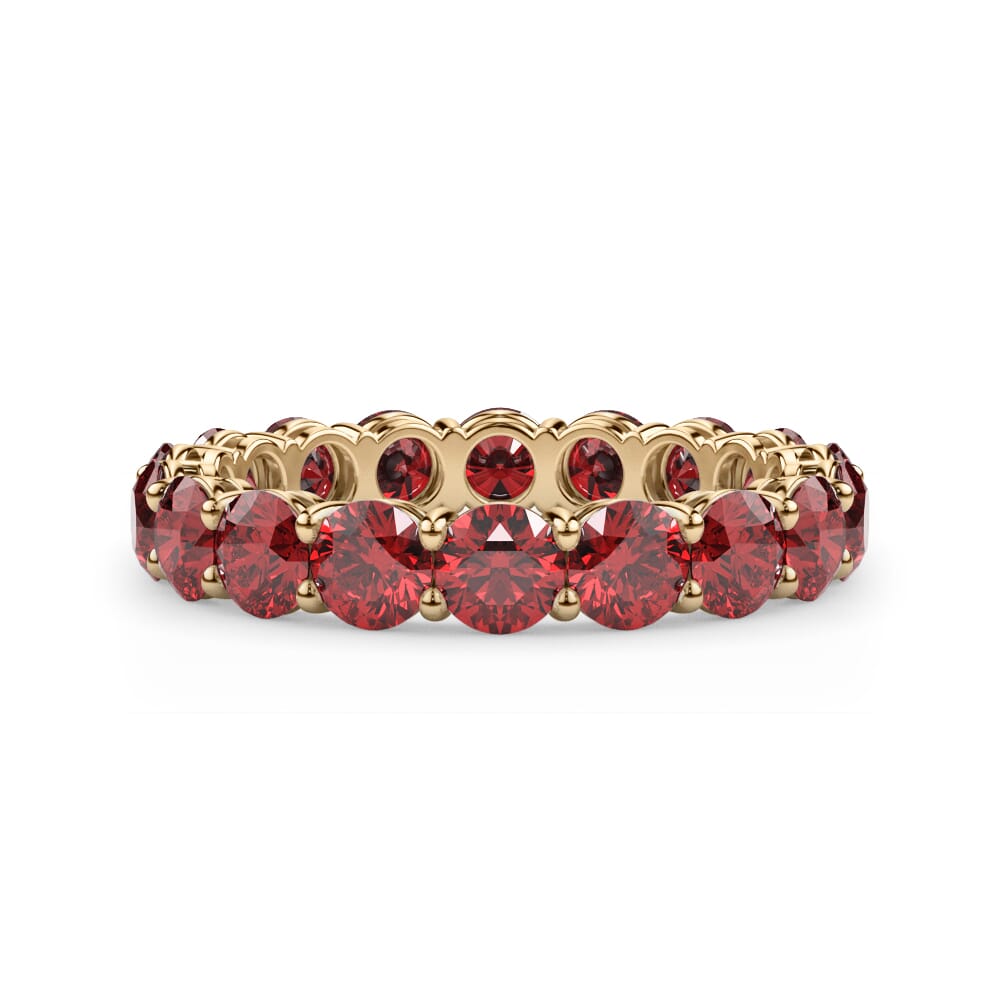 Classic Lab Ruby Eternity Band