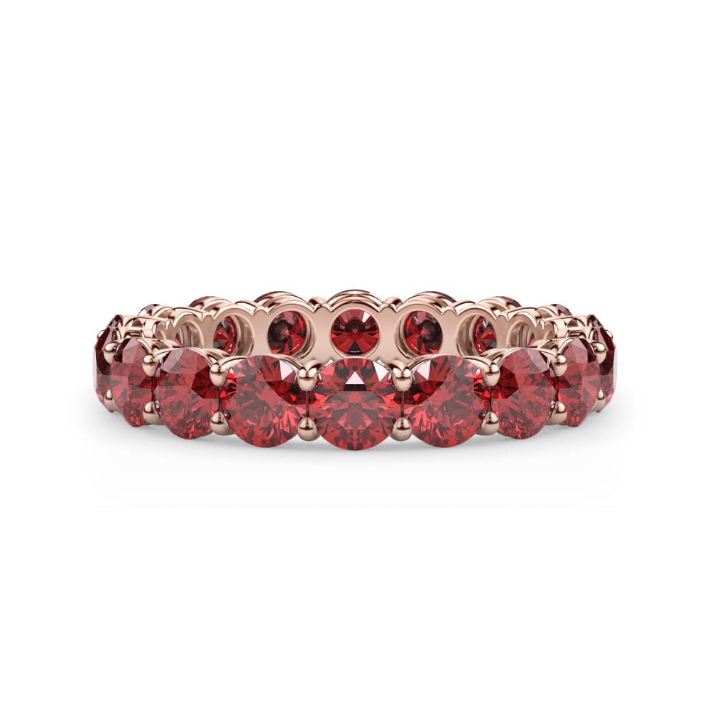 Classic Lab Ruby Eternity Band
