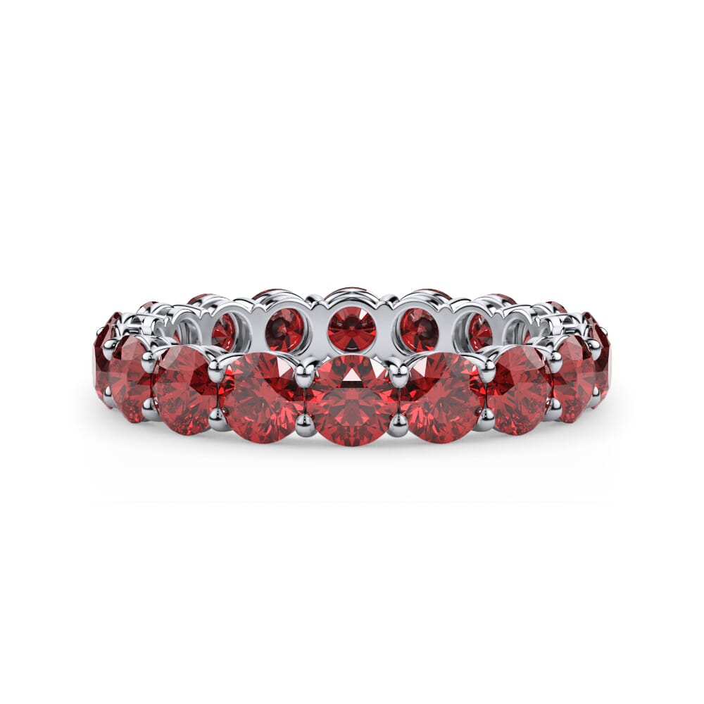 Classic Lab Ruby Eternity Band