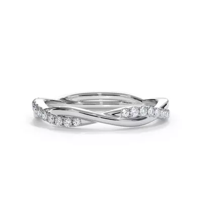 Bellora Pavé Twist Lab Diamond Band