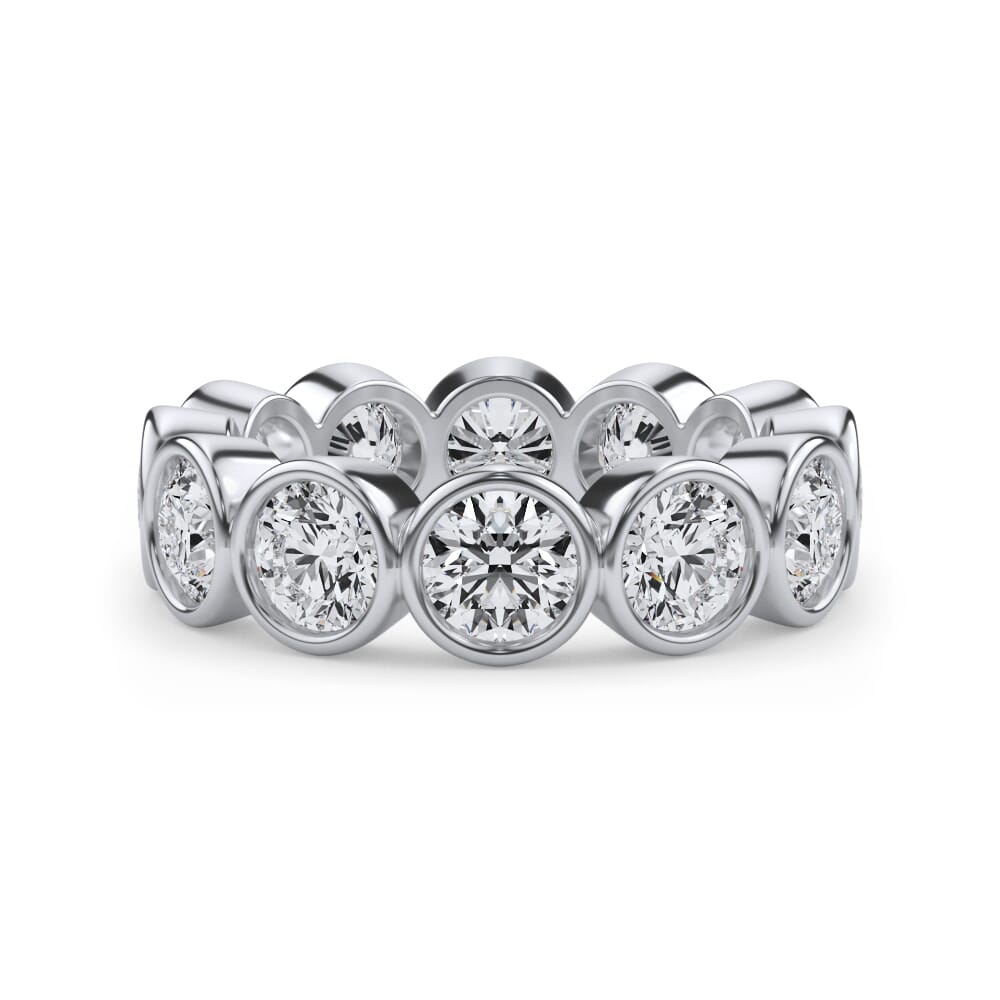 Round Bezel Diamond Eternity Ring (3.90ct. tw.)