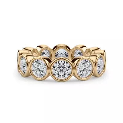 Round Bezel Diamond Eternity Ring (3.90ct. tw.)