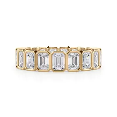 Emerald-Cut Bezel Lab Diamond Eternity Ring (2.85ct. tw.)