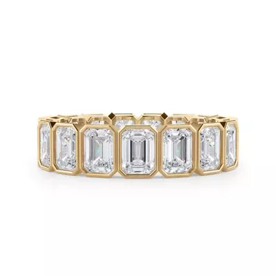 Emerald-Cut Bezel Diamond Eternity Ring (4.00ct. tw.)