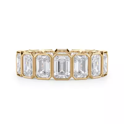 Emerald-Cut Bezel Diamond Eternity Ring (5.00ct. tw.)