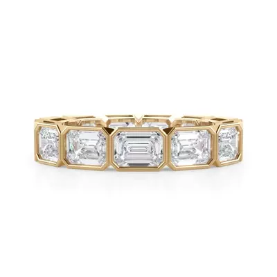 East-West Emerald-Cut Bezel Diamond Eternity Ring (4.00ct. tw.)