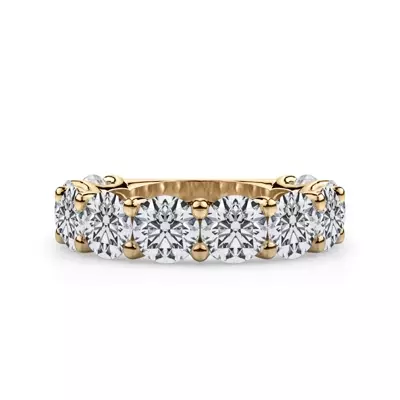Curved Gallery Ten-Stone Round Lab Diamond Band (5.00ct. tw.)