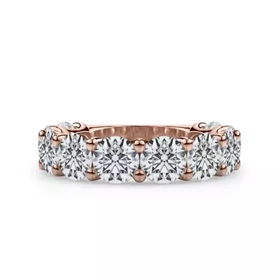 Curved Gallery Ten-Stone Round Lab Diamond Band (5.00ct. tw.)