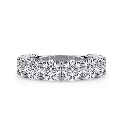 Curved Gallery Ten-Stone Round Diamond Band (5.00ct. tw.)