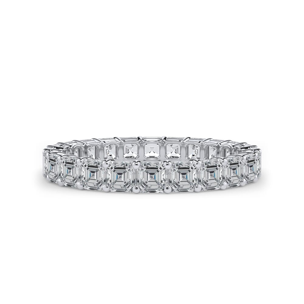 Asscher Cut Lab Diamond Eternity Ring (2.0 ct. tw.)