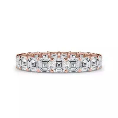 Asscher Cut Lab Diamond Eternity Ring (3.0 ct. tw.)