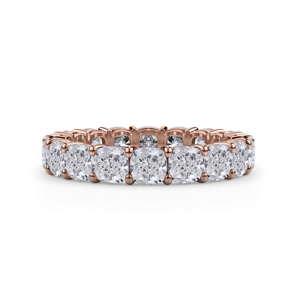 Cushion Cut Lab Diamond Eternity Ring (4.0 ct. tw.)
