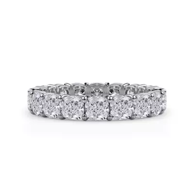 Cushion Cut Lab Diamond Eternity Ring (4.0 ct. tw.)