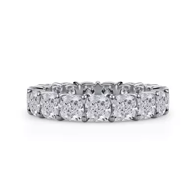 Cushion Cut Lab Diamond Eternity Ring (5.0 ct. tw.)