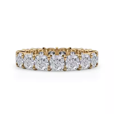 Cushion Cut Lab Diamond Eternity Ring (5.0 ct. tw.)