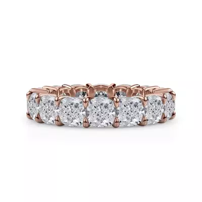 Cushion Cut Lab Diamond Eternity Ring (7.0 ct. tw.)