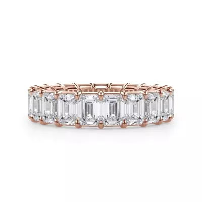 Emerald Cut Lab Diamond Eternity Ring (5.0 ct. tw.)