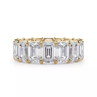 Emerald Cut Lab Diamond Eternity Ring (11.0 ct. tw.)