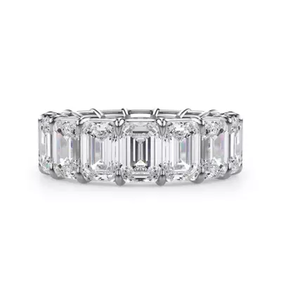 Emerald Cut Lab Diamond Eternity Ring (11.0 ct. tw.)